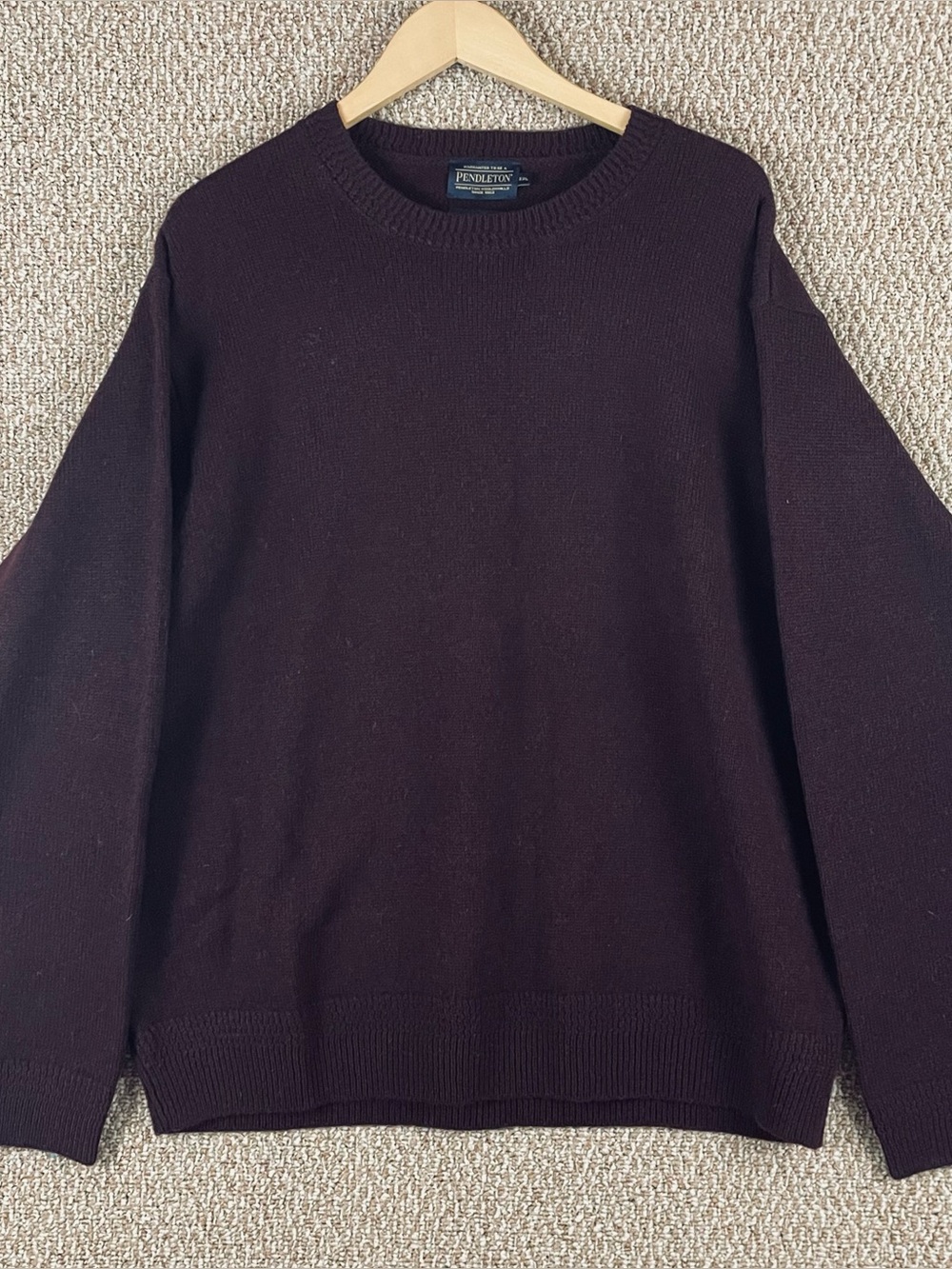 Pendleton Sweater Mens XXL Washable Wool Crew Neck Long Sleeve Pullover T478